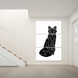 Canvas 40 x 60 - Geometric fox