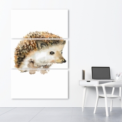 Canvas 40 x 60 - Watercolor hedgehog