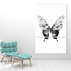 Toile 40 x 60 - Esquisse de papillon noir