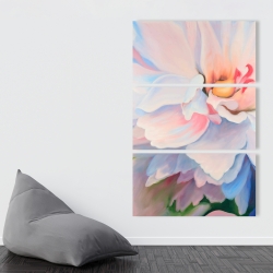 Toile 40 x 60 - Fleur aux teintes pastel