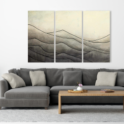 Canvas 40 x 60 - Desaturated waves