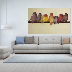 Toile 40 x 60 - Famille d'oiseaux