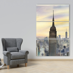 Toile 40 x 60 - Couché de soleil sur new-york