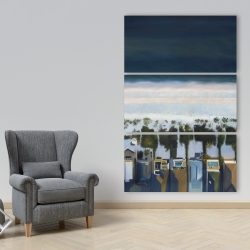 Toile 40 x 60 - Vue d'oiseau de la plage