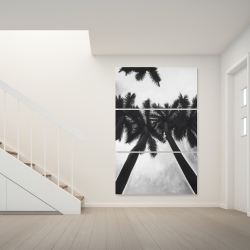 Canvas 40 x 60 - Monochrome palm trees