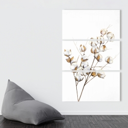 Canvas 40 x 60 - A branch of cotton flowers