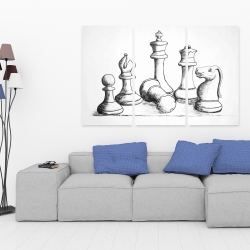 Canvas 40 x 60 - Chess game pieces