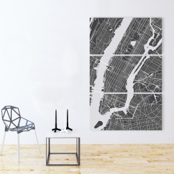 Toile 40 x 60 - Plan de la ville de new-york