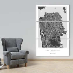 Canvas 40 x 60 - San francisco graphic map