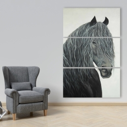 Toile 40 x 60 - Cheval coeur sauvage