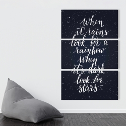 Canvas 40 x 60 - Rainbow and stars
