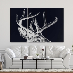 Canvas 40 x 60 - Blue roe deer plume