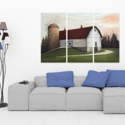 Toile 40 x 60 - Grange blanche