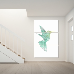 Toile 40 x 60 - Colibri géométrique