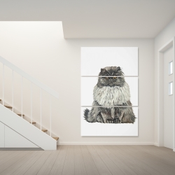Toile 40 x 60 - Chat persan gris bleu