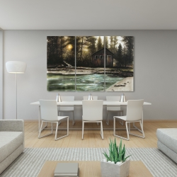 Toile 40 x 60 - Cabane dans le bois