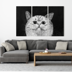 Canvas 40 x 60 - Watching cat