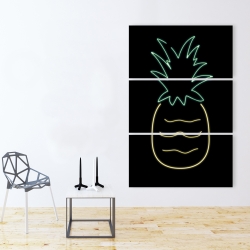 Toile 40 x 60 - Ananas néon