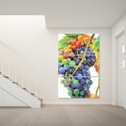 Canvas 40 x 60 - Colorful bunch of grapes