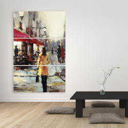 Toile 40 x 60 - Femme marchant dans paris