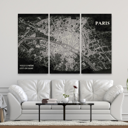 Canvas 40 x 60 - Airplane satellite view