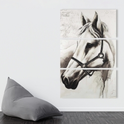 Toile 40 x 60 - Flicka le cheval blanc