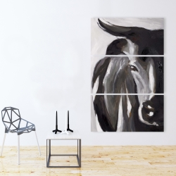 Toile 40 x 60 - Plan rapproché d'un taureau