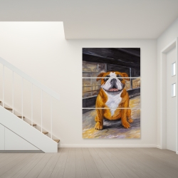 Toile 40 x 60 - Bouledogue souriant