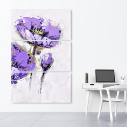 Toile 40 x 60 - Anémones mauves