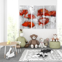 Canvas 40 x 60 - Abstract poppies