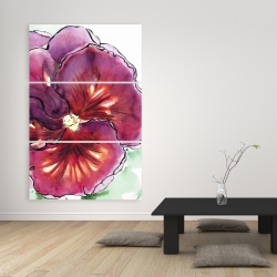 Canvas 40 x 60 - Blossoming orchid with wavy petals