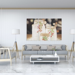 Toile 40 x 60 - Bougies de noël