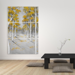 Canvas 40 x 60 - Yellow birch forest