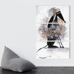 Toile 40 x 60 - Chien levrier afghan en cartoon