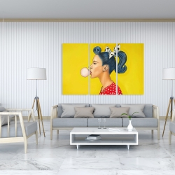 Toile 40 x 60 - Femme rétro avec queue de cheval