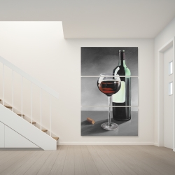 Toile 40 x 60 - Bouteille de bourgogne