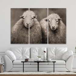 Toile 40 x 60 - Moutons sépia