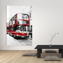 Canvas 40 x 60 - Red bus londoner