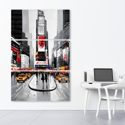 Canvas 40 x 60 - New york city busy street