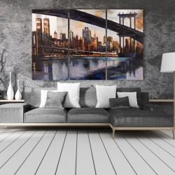Toile 40 x 60 - Coucher du soleil sur new-york
