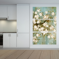 Canvas 40 x 60 - White cherry blossom