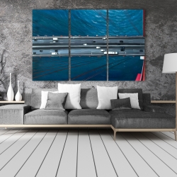 Canvas 40 x 60 - Overhead view of traffic on the golden gate