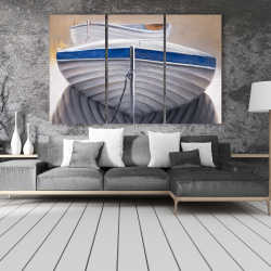 Canvas 40 x 60 - Two canoe boats