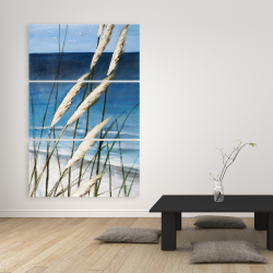 Toile 40 x 60 - Plante oyat dans le vent sur la plage