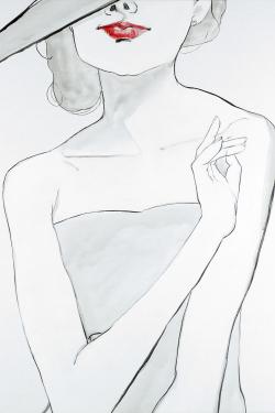 Woman with hat