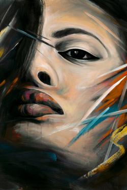 Abstract woman portrait
