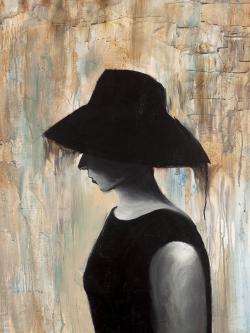 Audrey hepburn avec un grand chapeau