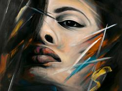 Abstract woman portrait