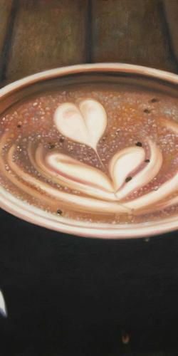 Artistic cappuccino