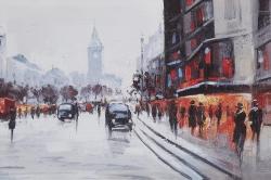 Scene de rue avec voitures